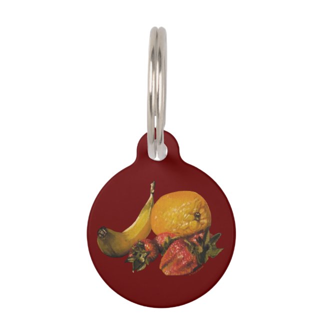 Fruit Round Pet Tag (Front)