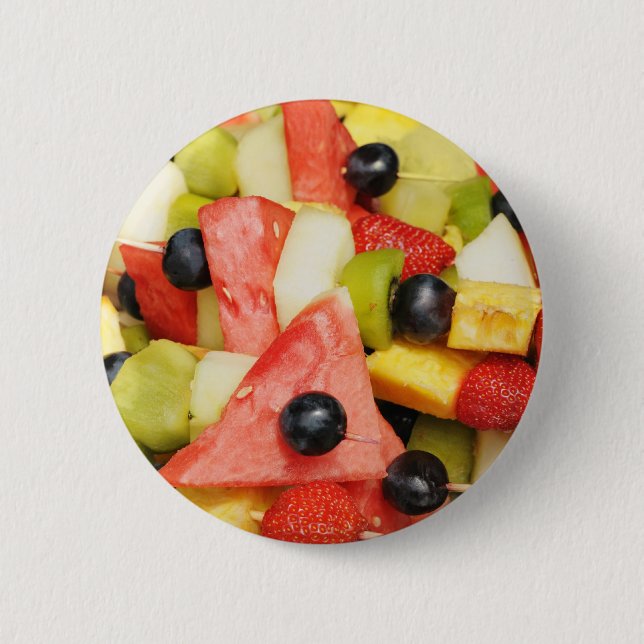 fruit salad 2 inch round button (Front)