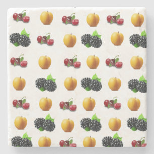 Fruit Salad Marble Stone Coaster