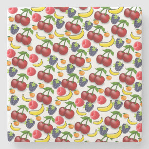 Fruit Salad Marble Stone Coaster
