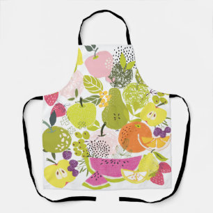 Fruit salad; summer fruit collage  apron