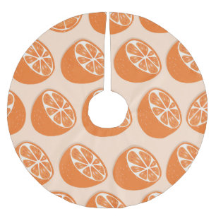 Fruit Seamless Pattern. Brushed Polyester Tree Skirt