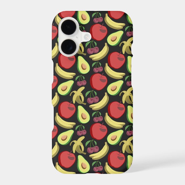 Fruit seamless pattern | colourful tropical fruit (Back)