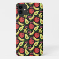 Fruit seamless pattern | colourful tropical fruit