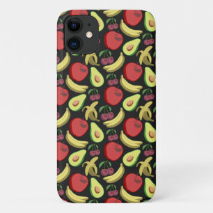 Fruit seamless pattern   colourful tropical fruit iPhone 11 case