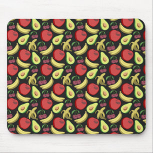 Fruit seamless pattern   colourful tropical fruit mouse pad