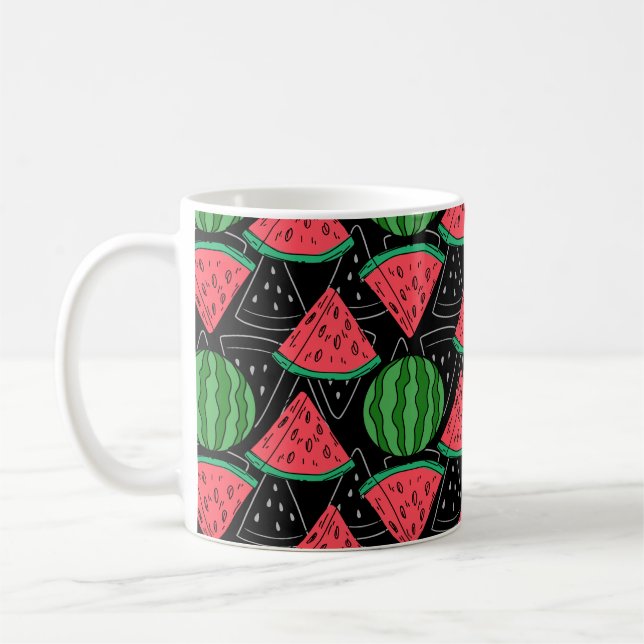 Fruit seamless pattern | Fruit surface pattern 11 Coffee Mug (Left)