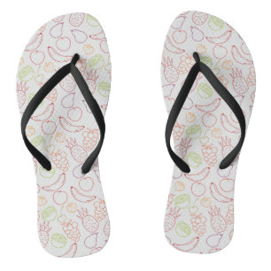 Fruit seamless pattern   Fruit surface pattern 12 Flip Flops