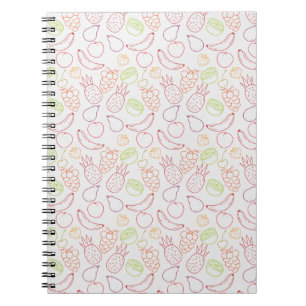 Fruit seamless pattern Fruit surface pattern 12 Notebook