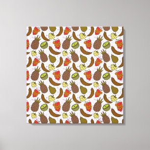 Fruit seamless pattern   Fruit surface pattern 14 Canvas Print