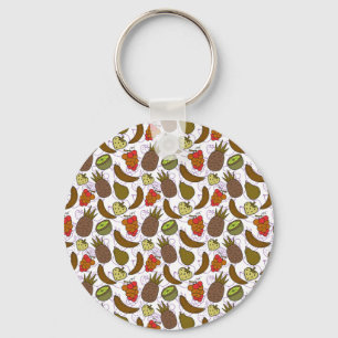 Fruit seamless pattern Fruit surface pattern 14 Keychain