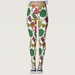 Fruit seamless pattern Fruit surface pattern 15 Leggings