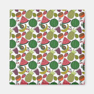 Fruit seamless pattern Fruit surface pattern 15 Magnet