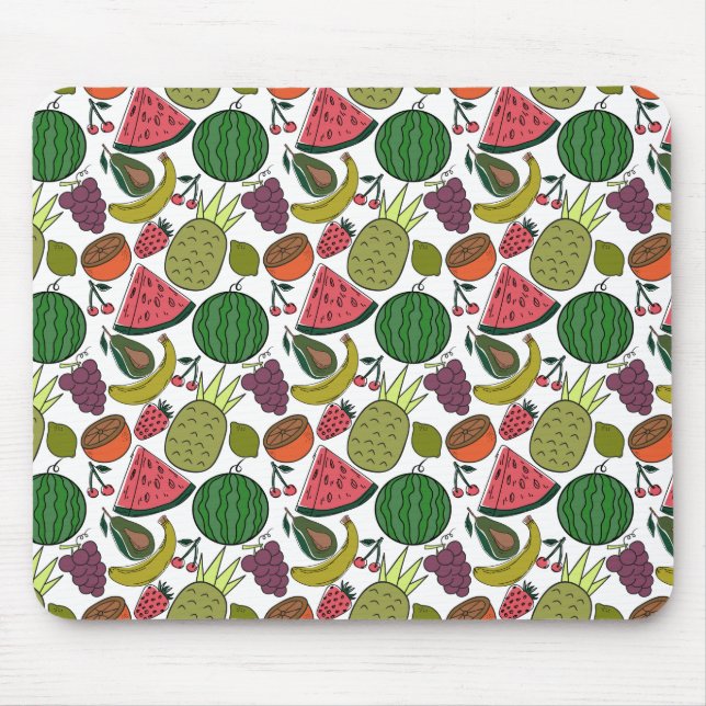 Fruit seamless pattern | Fruit surface pattern 15 Mouse Pad (Front)