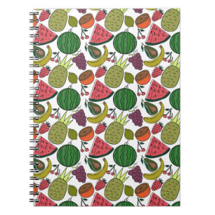 Fruit seamless pattern Fruit surface pattern 15 Notebook