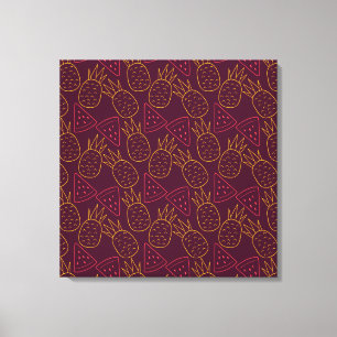 Fruit seamless pattern Fruit surface pattern 18 Canvas Print