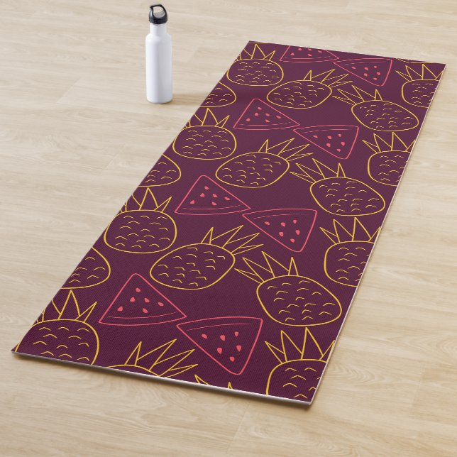 Fruit seamless pattern | Fruit surface pattern 18 Yoga Mat (In Situ)