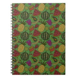 Fruit seamless pattern Fruit surface pattern 19 Notebook
