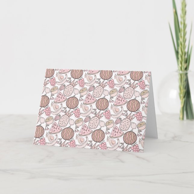 Fruit seamless pattern | Fruit surface pattern 1 Card (Front)