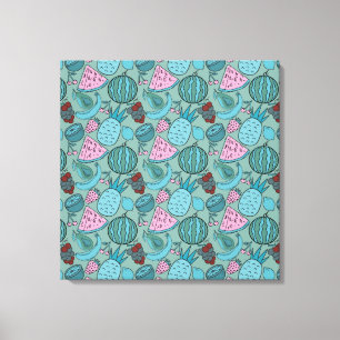 Fruit seamless pattern Fruit surface pattern 20 Canvas Print
