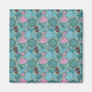 Fruit seamless pattern Fruit surface pattern 20 Magnet