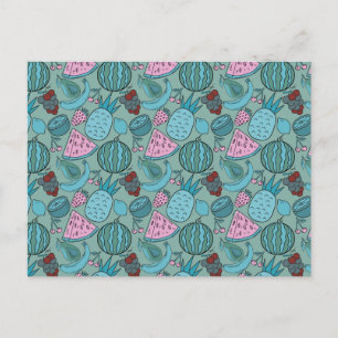 Fruit seamless pattern Fruit surface pattern 20 Postcard