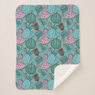 Fruit seamless pattern   Fruit surface pattern 20 Sherpa Blanket