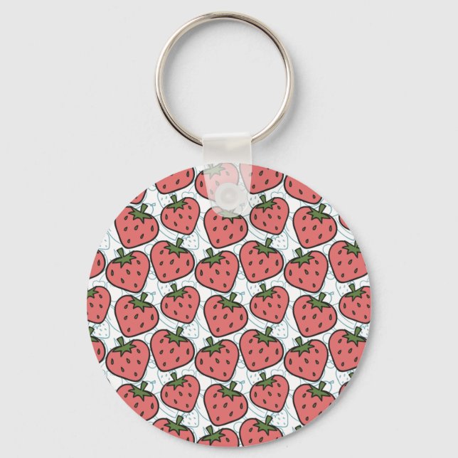 Fruit seamless pattern | Fruit surface pattern 21 Keychain (Front)