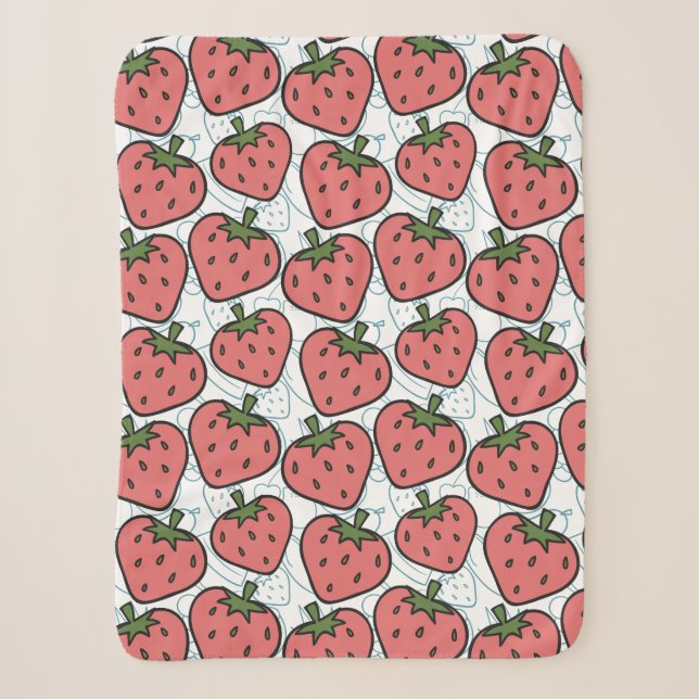 Fruit seamless pattern | Fruit surface pattern 21 Sherpa Blanket (Front)
