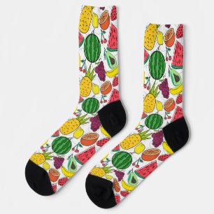Fruit seamless pattern   Fruit surface pattern 22 Socks