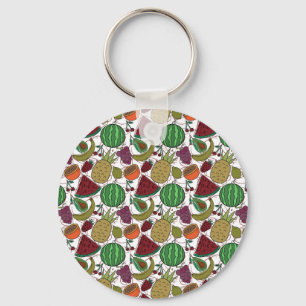 Fruit seamless pattern Fruit surface pattern 25 Keychain