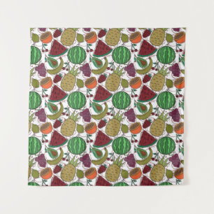 Fruit seamless pattern   Fruit surface pattern 25 Tapestry