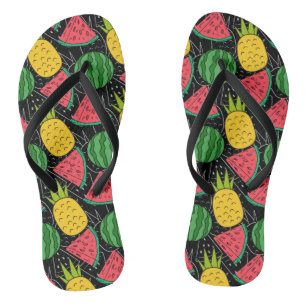 Fruit seamless pattern   Fruit surface pattern 26 Flip Flops