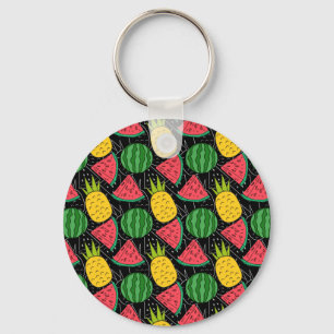 Fruit seamless pattern Fruit surface pattern 26 Keychain