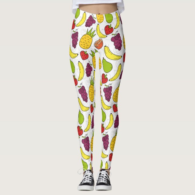 Fruit seamless pattern | Fruit surface pattern 27 Leggings (Front)