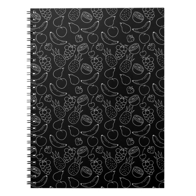 Fruit seamless pattern | Fruit surface pattern 2 Notebook (Front)