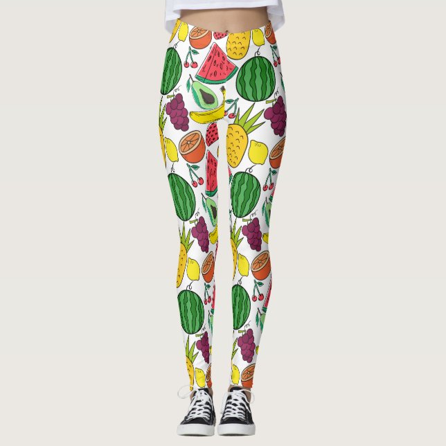 Fruit seamless pattern | Fruit surface pattern 37 Leggings (Front)