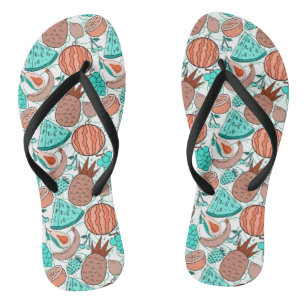 Fruit seamless pattern   Fruit surface pattern 39 Flip Flops