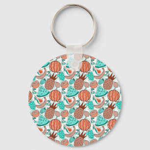 Fruit seamless pattern Fruit surface pattern 39 Keychain