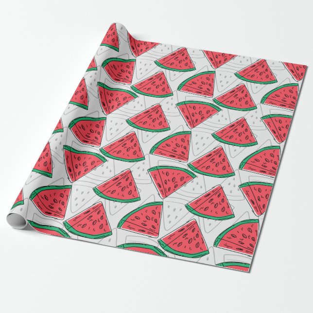 Fruit seamless pattern | Fruit surface pattern 3 Wrapping Paper (Unrolled)