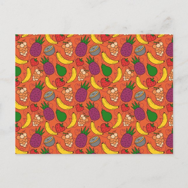 Fruit seamless pattern | Fruit surface pattern 40 Postcard (Front)