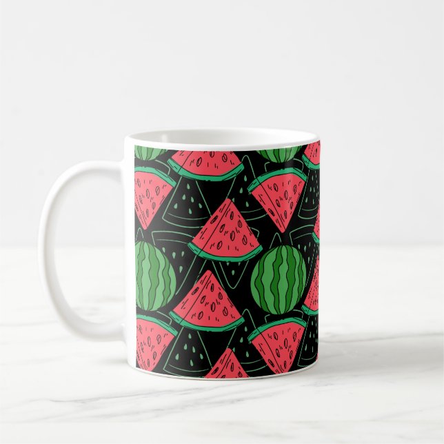 Fruit seamless pattern | Fruit surface pattern 43 Coffee Mug (Left)