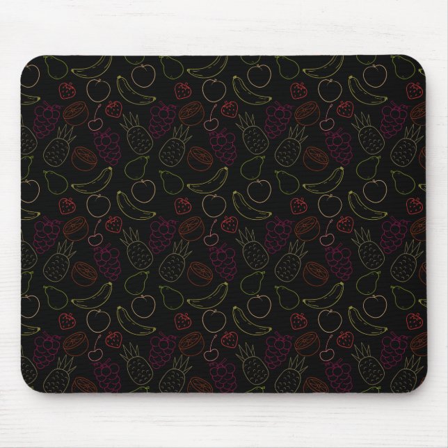 Fruit seamless pattern | Fruit surface pattern 44 Mouse Pad (Front)