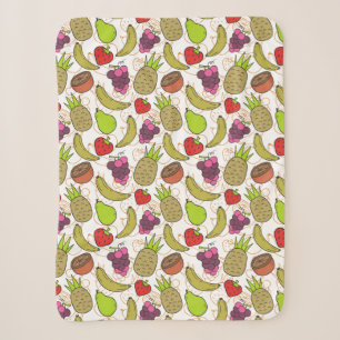 Fruit seamless pattern Fruit surface pattern 49 Sherpa Blanket