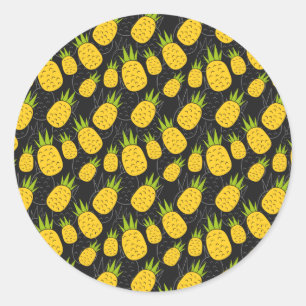 Fruit seamless pattern Fruit surface pattern 4 Classic Round Sticker