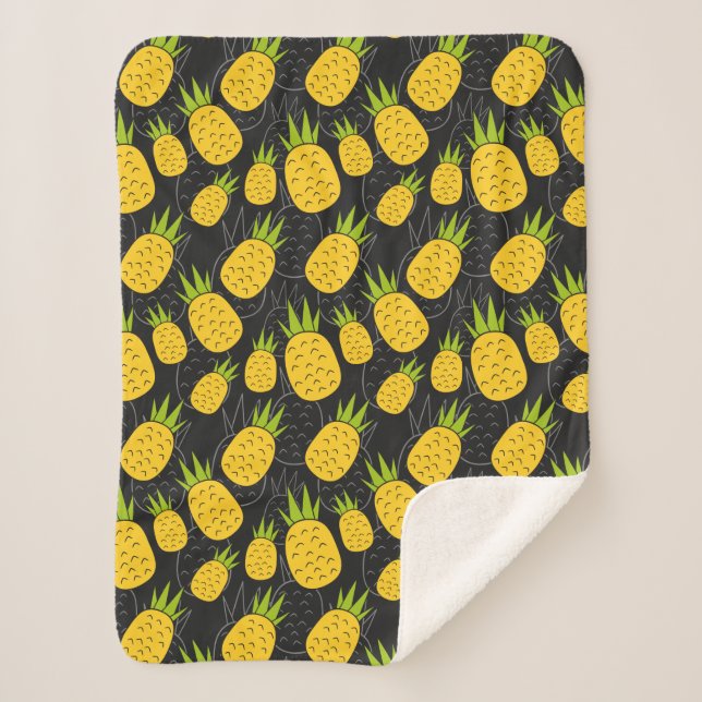 Fruit seamless pattern | Fruit surface pattern 4 Sherpa Blanket (Front)