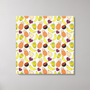 Fruit seamless pattern Fruit surface pattern 50 Canvas Print