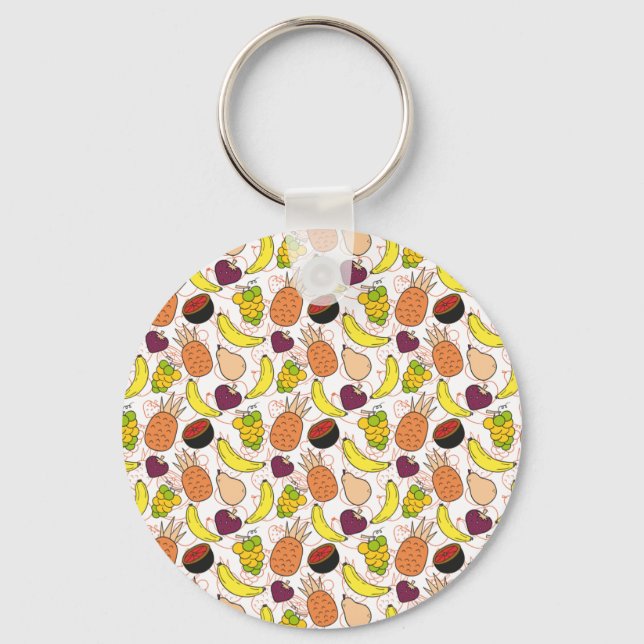 Fruit seamless pattern | Fruit surface pattern 50 Keychain (Front)