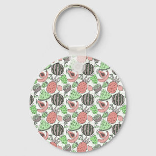 Fruit seamless pattern   Fruit surface pattern 53 Keychain