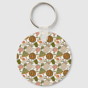 Fruit seamless pattern   Fruit surface pattern 54 Keychain